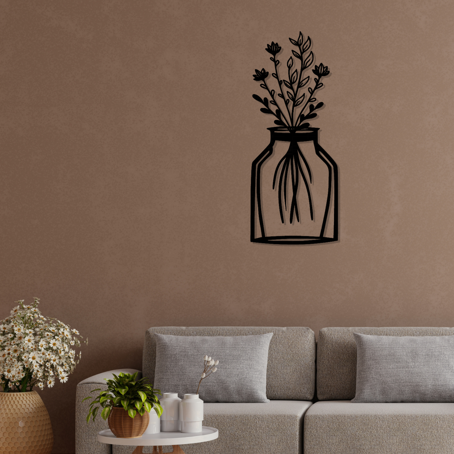Metall Wanddeko Silhoutte