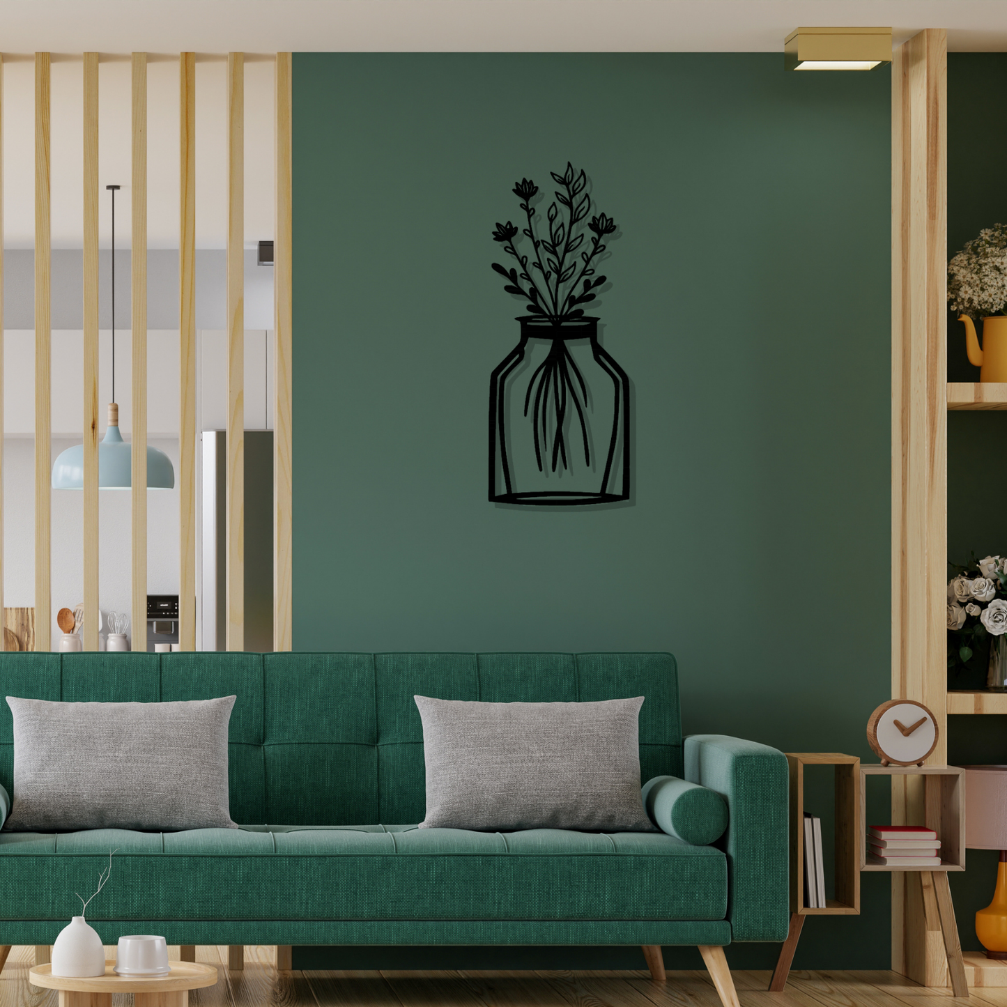 Metall Wanddeko Silhoutte