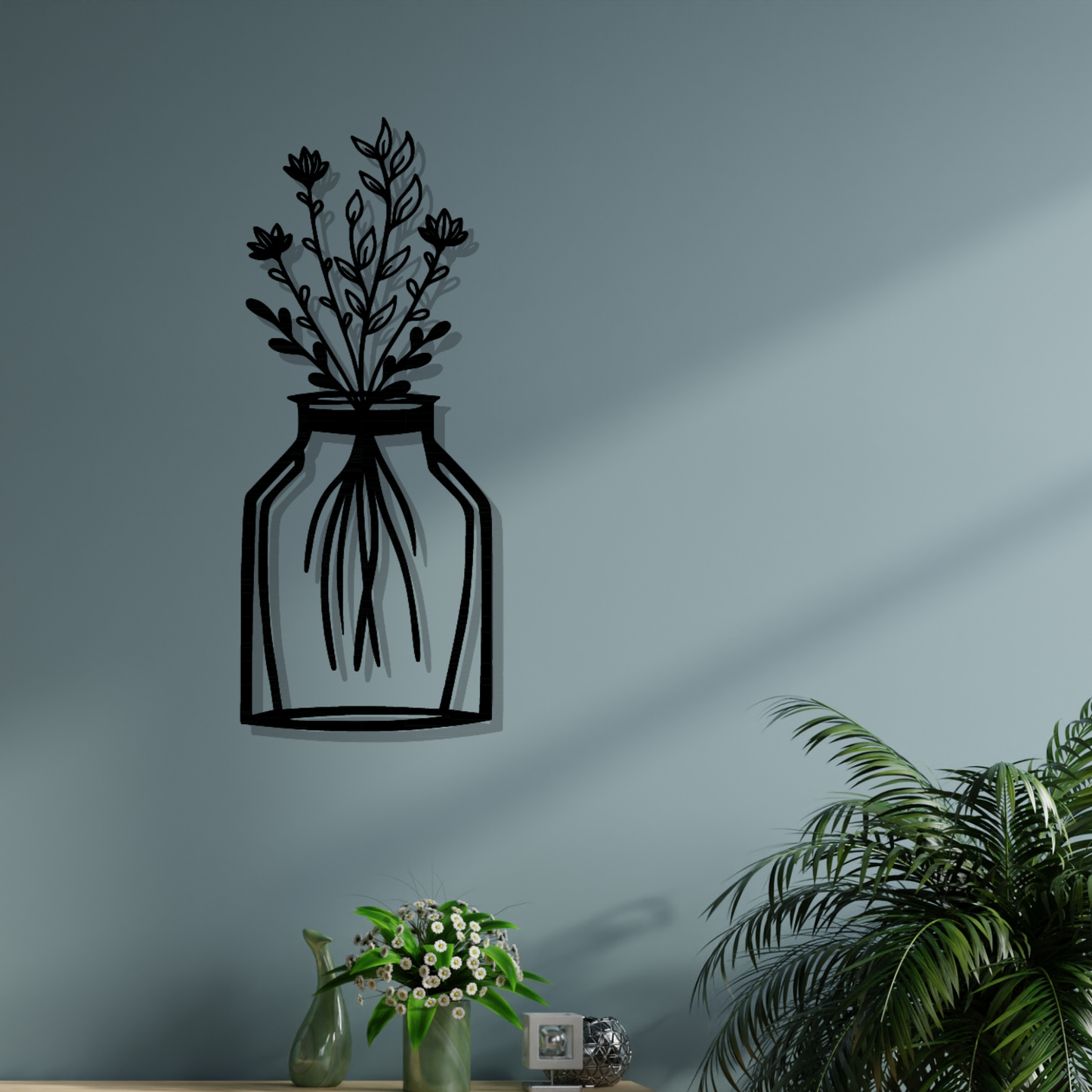 Metall Wanddeko Silhoutte