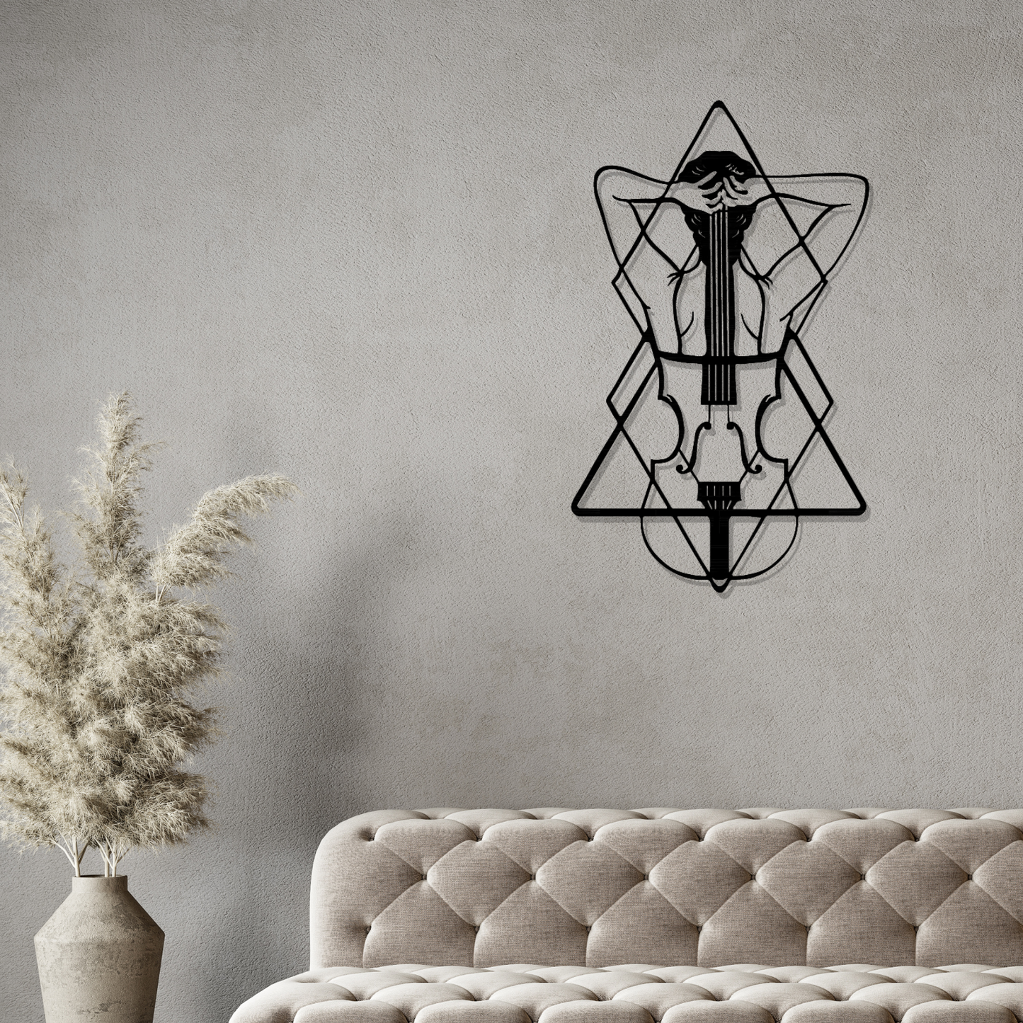 Metall Wanddeko Silhoutte