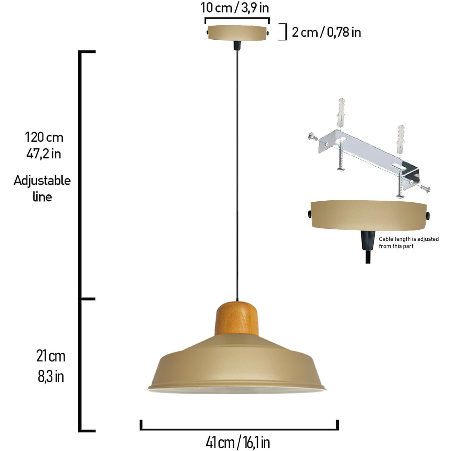 Lampada da cucina a sospensione
