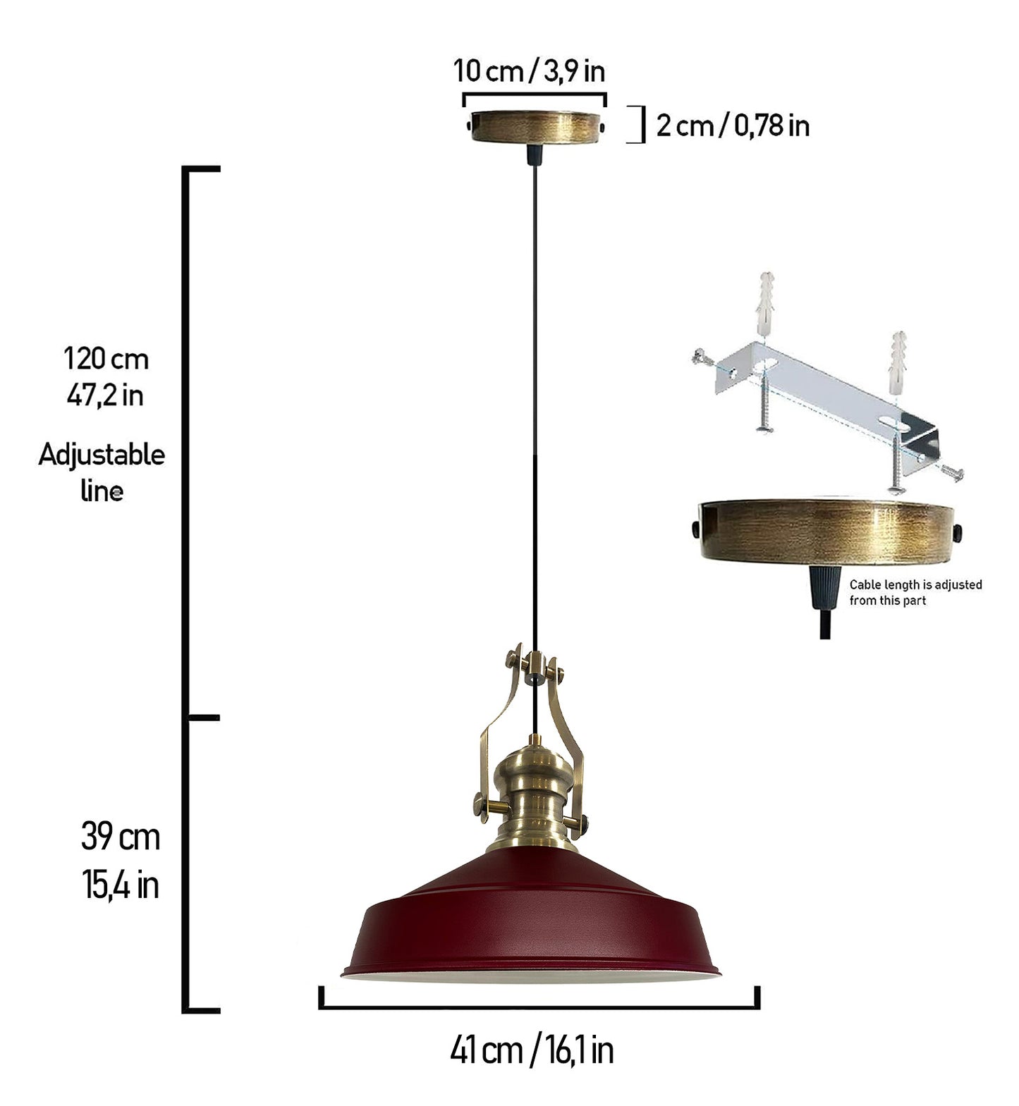 Lampada a sospensione vintage | Neo-Asletl | Lampada alla rinfusa