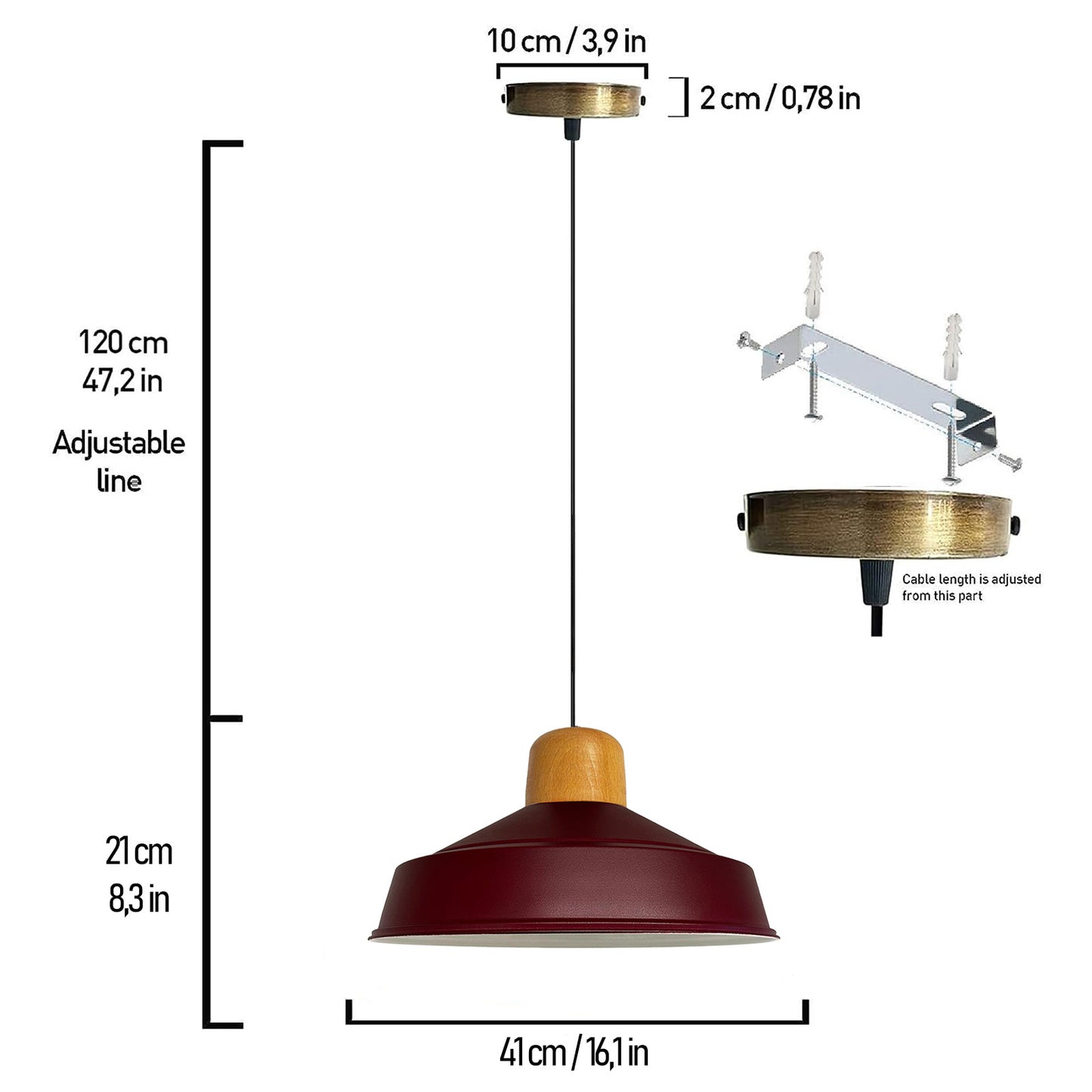 Lampada da cucina a sospensione