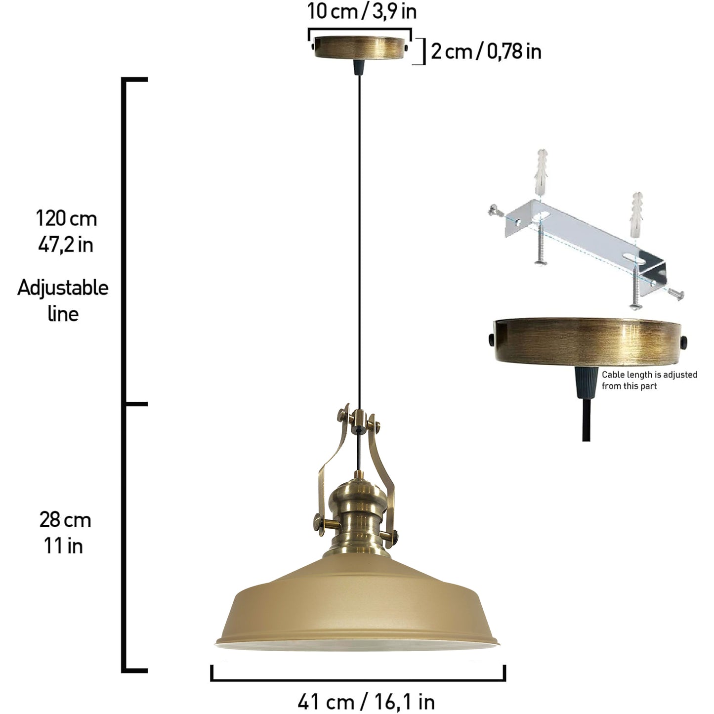 Lampada a sospensione vintage | Neo-Asletl | Lampada alla rinfusa