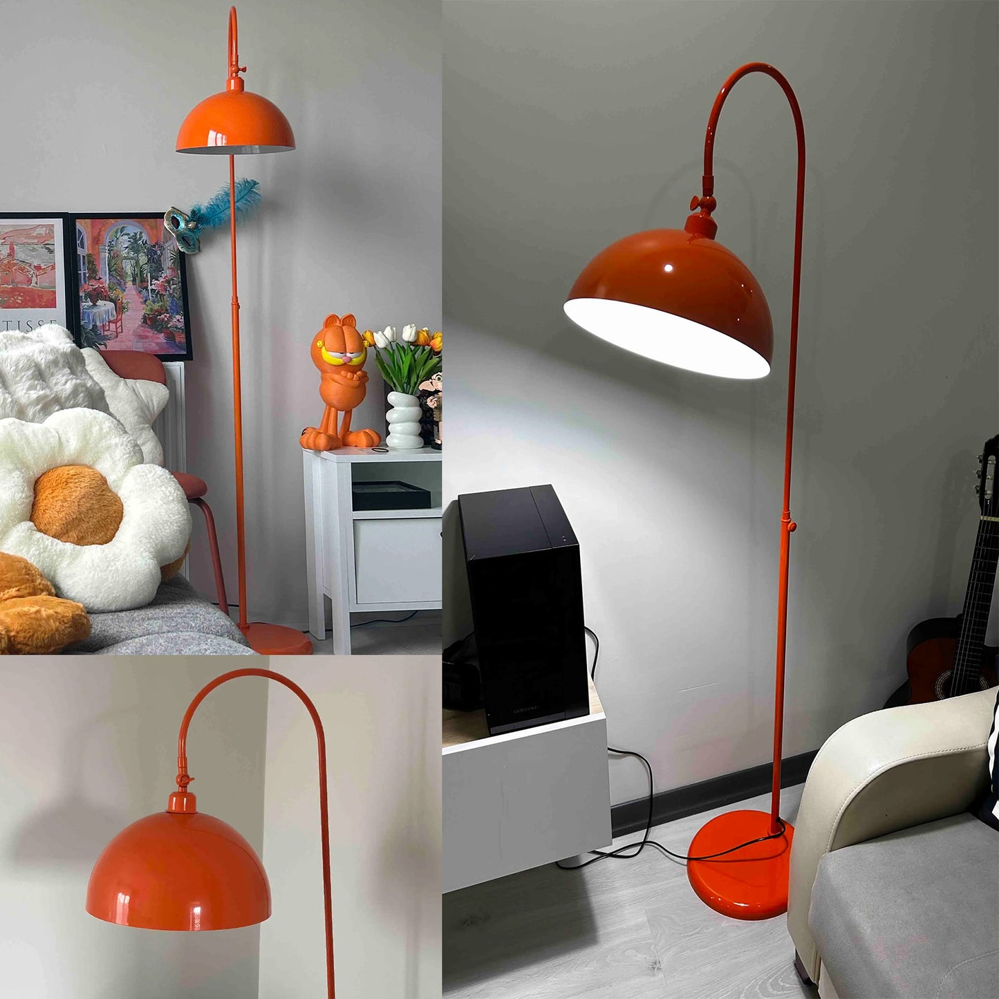 Stehlampe Moderne Stehlampe aus Metall mit E27, verstellbarer Lampenschirm