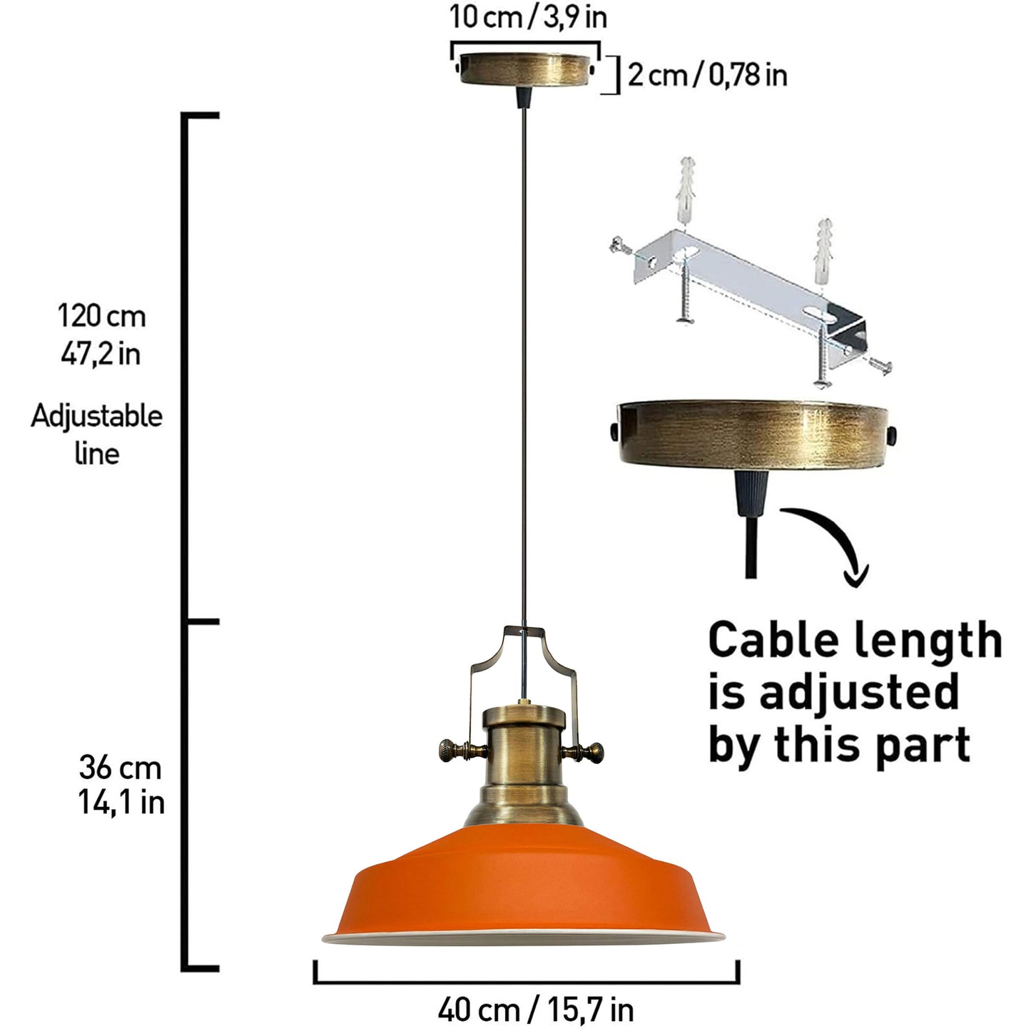 Lampe pendentif Vintage | Neo-Asletl | Lampe en vrac