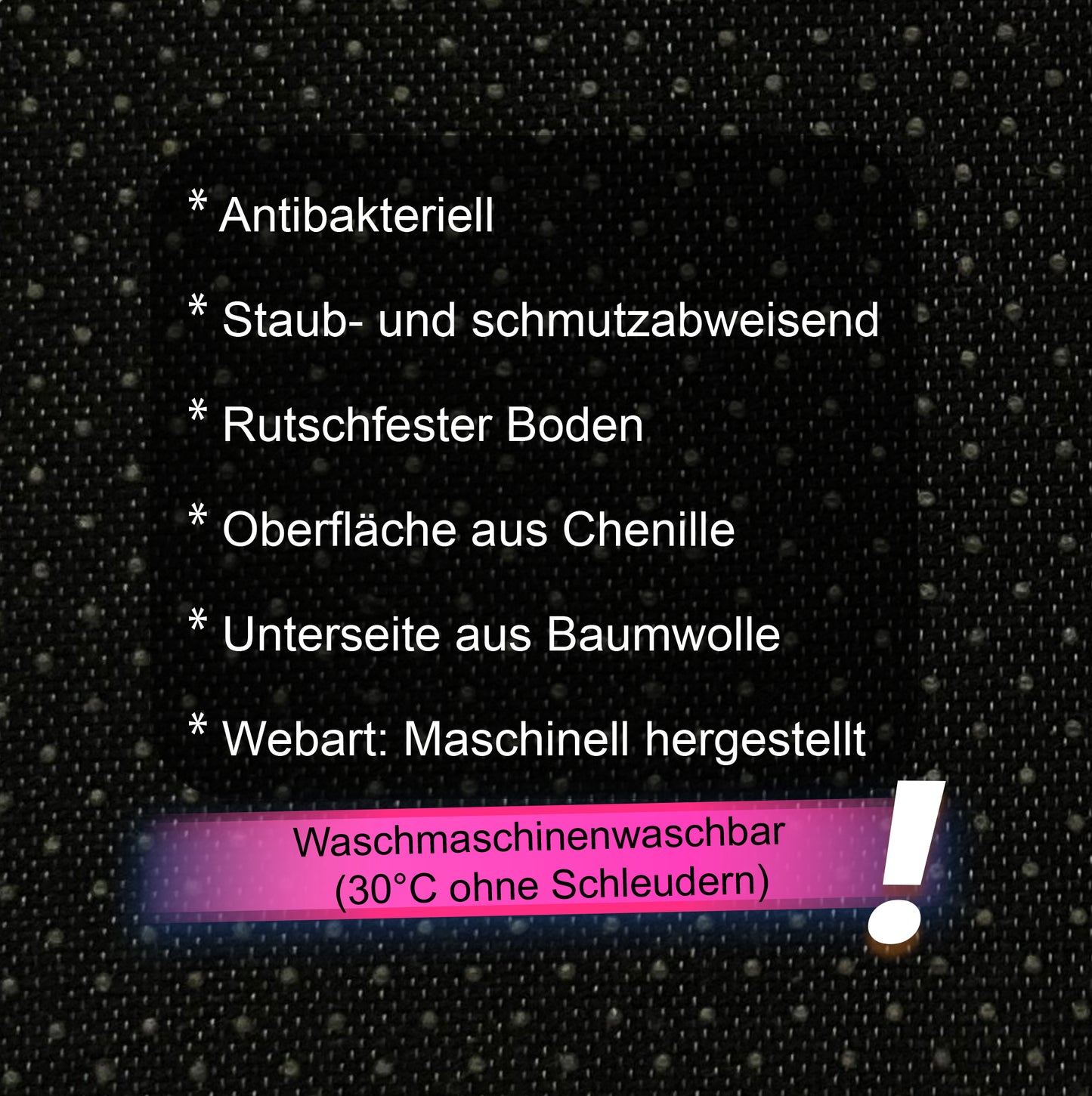 SILENA Bedruckter Teppich Chenille-Druck Maschinell Hergestellt