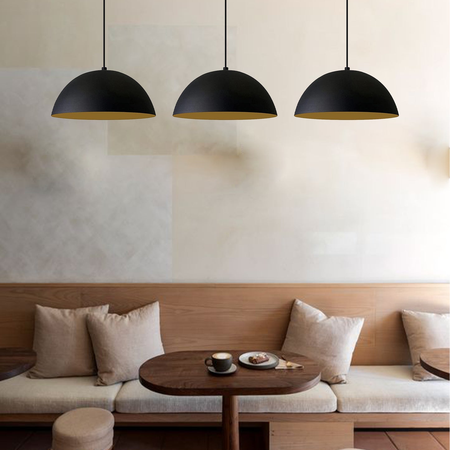 3x lampe E27 métal