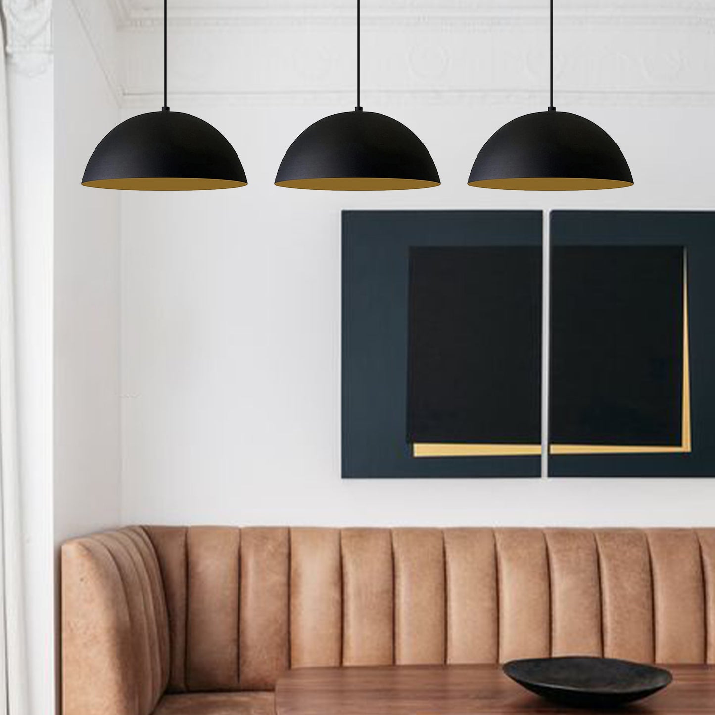 3x lampe E27 métal