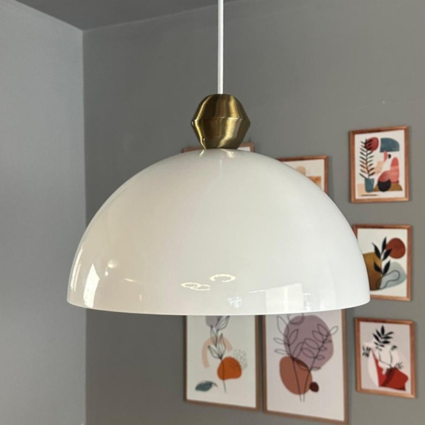 Pendelleuchte Yimpi Wulst Metall Ø30cm, Modern Hängelampe