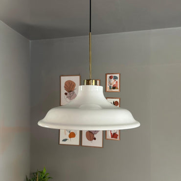 Pendelleuchte Bergo Dünn Ø40 cm, Metall Hängelampe