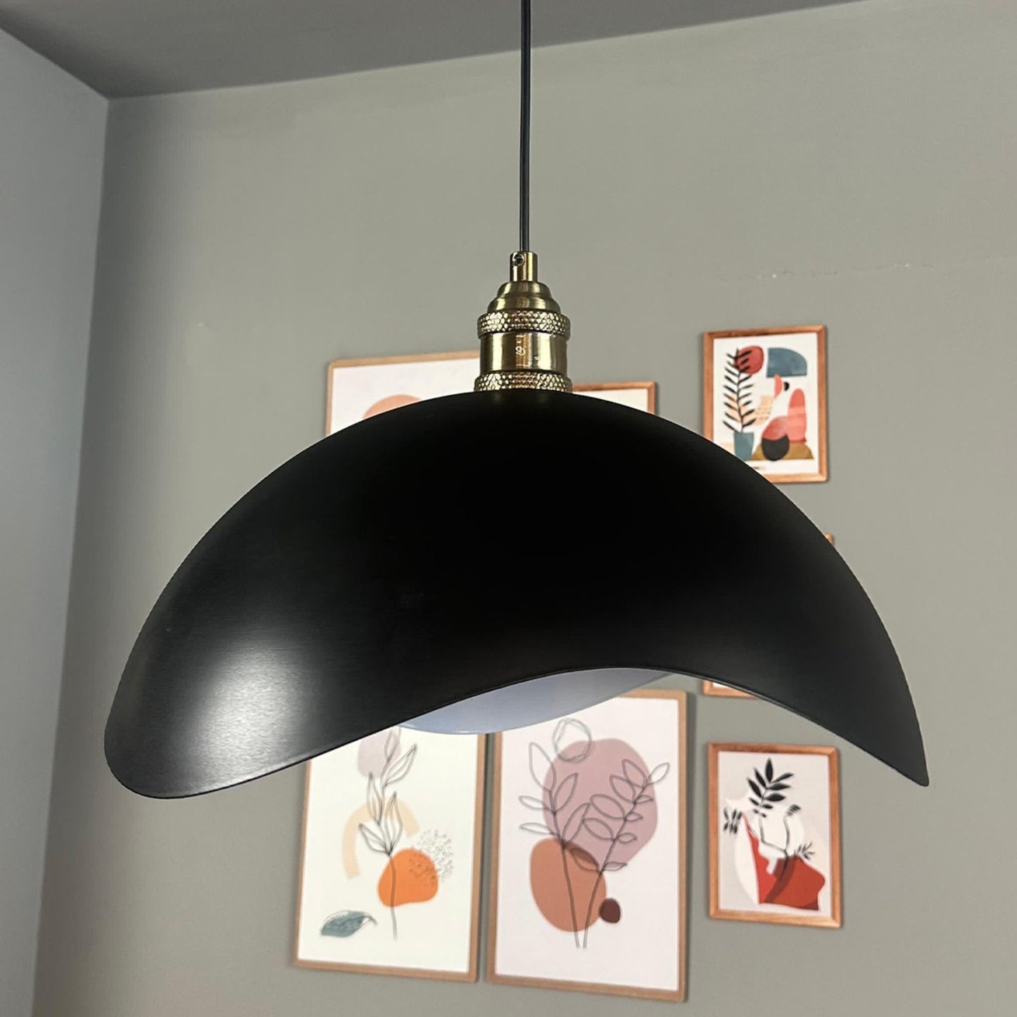 Pendelleuchte Luna Pendelleuchte 40 cm, Metall E27 Moderne Hängelampe