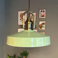 Ace-Finke Hängelampe Ø40 cm, Pendelleuchte Vintage, Industrial aus Metall E27