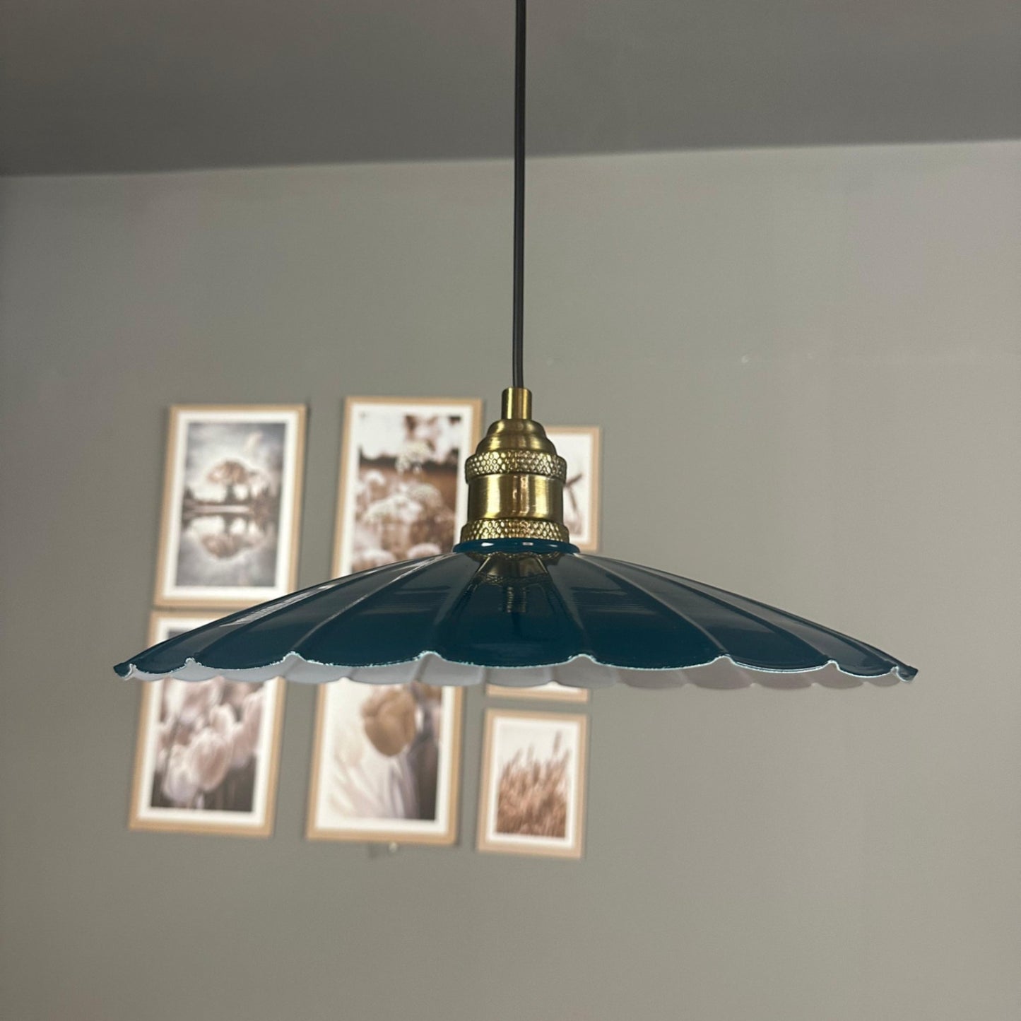 Pendelleuchte Risso Metall Ø34cm, Modern Hängelampe ohne Leuchtmittel