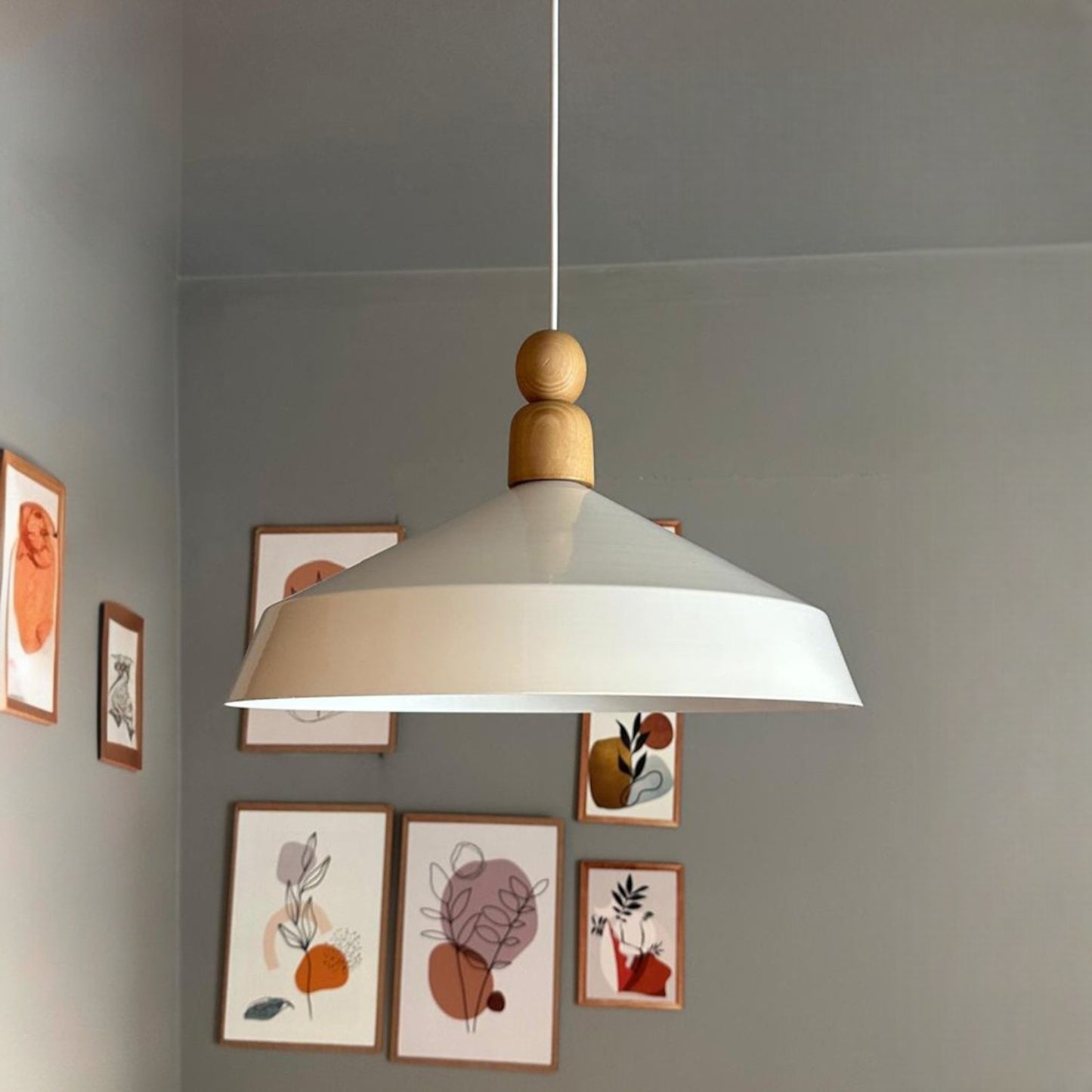 Pendelleuchte Lema Metall Ø37,5 cm, E27, Vintage Lampe