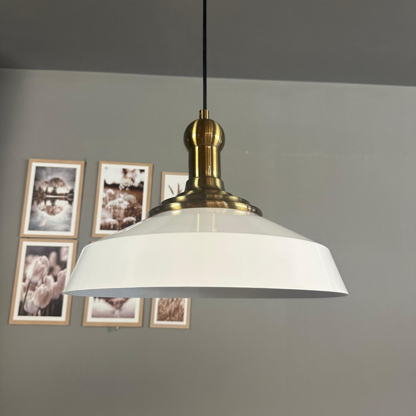 Pendelleuchte Lema Langer Knob Ø37,5 cm, Metall Hängelampe