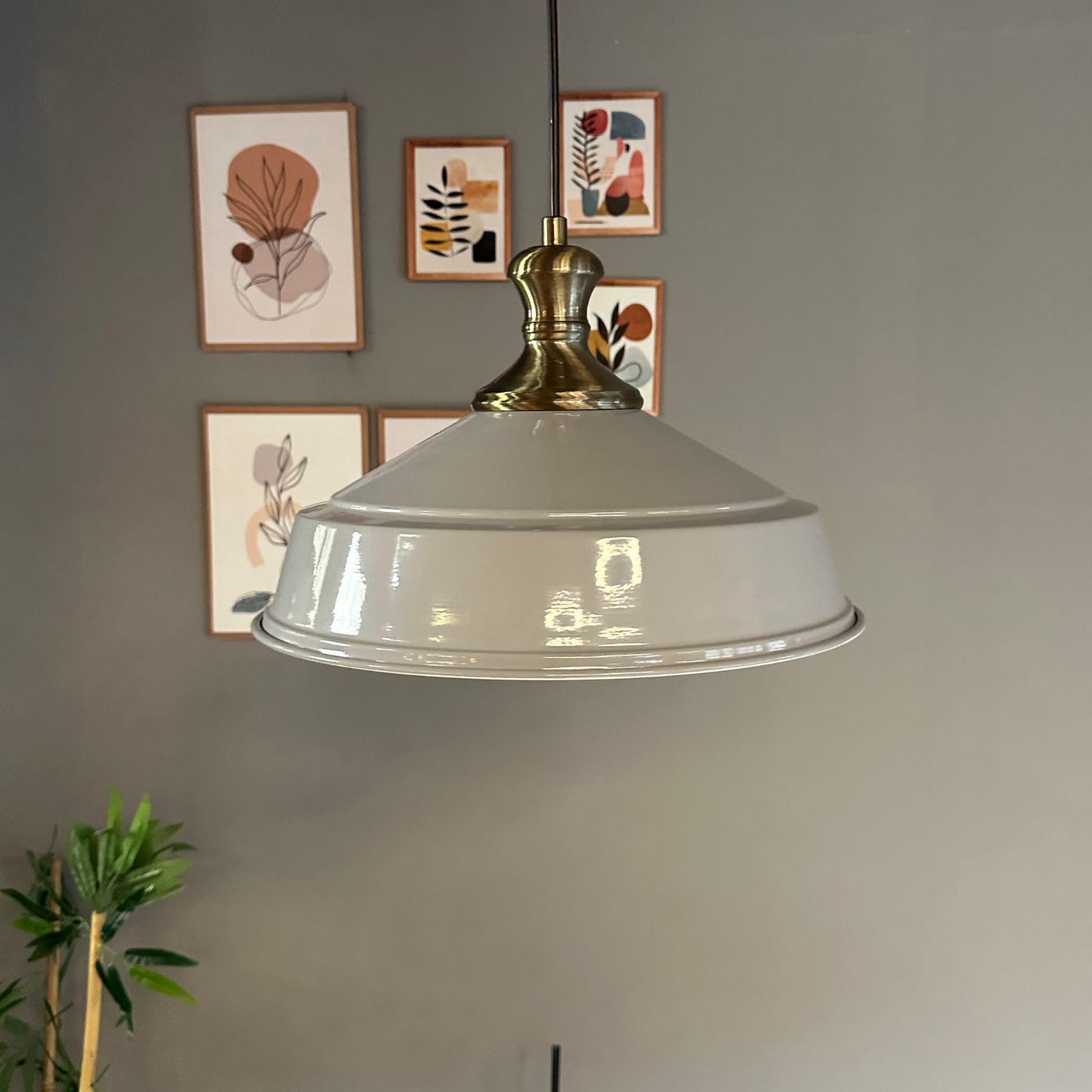 Pendelleuchte Carmelo Knob Ø35 cm, Metall Hängelampe