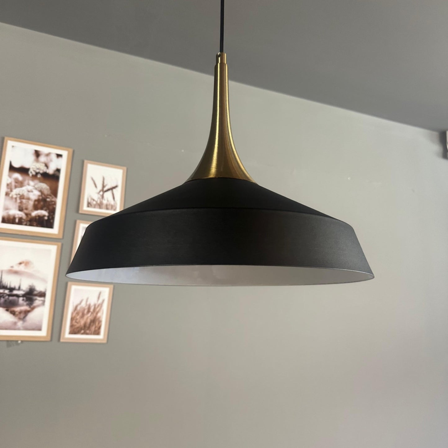 Pendelleuchte Lema Kegel Ø37,5 cm, Metall Hängelampe