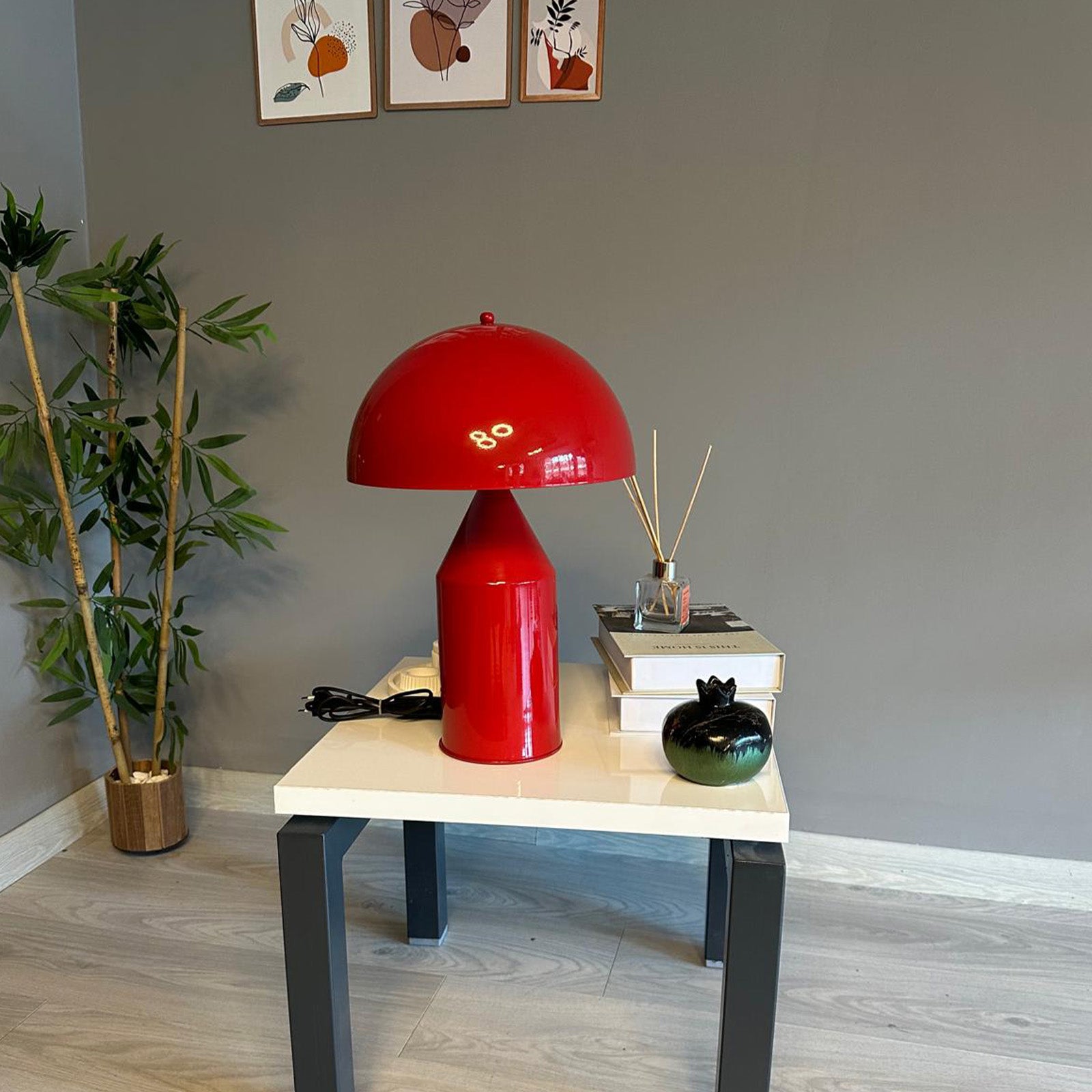 Lampada A Fungo Lipeo In Metallo - Design Moderno, Attacco E27, Per Camera Da Letto O Soggiorno - Foto 2