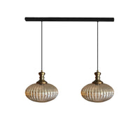 Pendelleuchte Elegant Glas-Kronleuchter Doppelter Kronleuchter Hängelampe