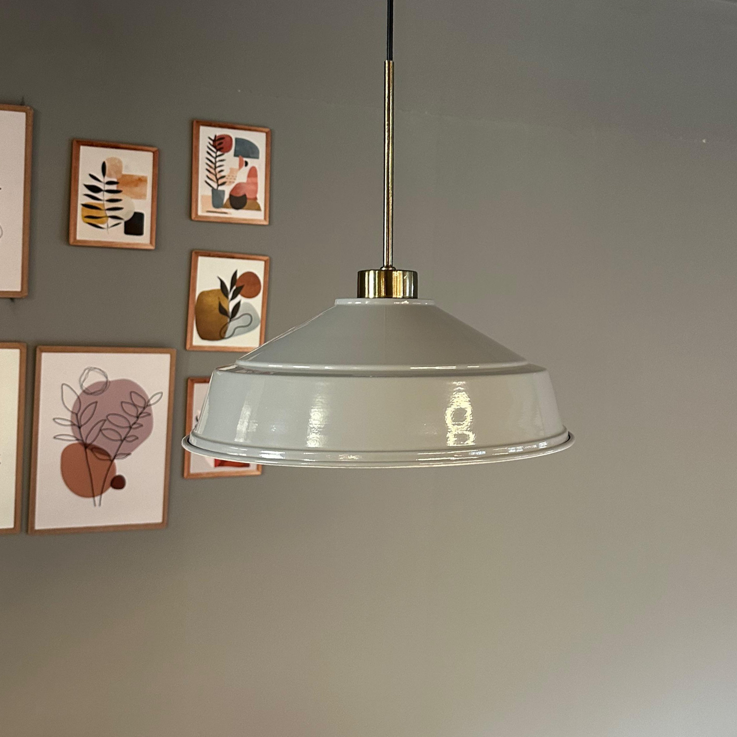 Pendelleuchte Carmelo Dünn Ø35 cm, Metall Hängelampe