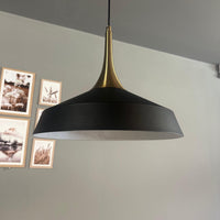 Pendelleuchte Lema Schlot Ø37,5 cm, Metall Hängelampe