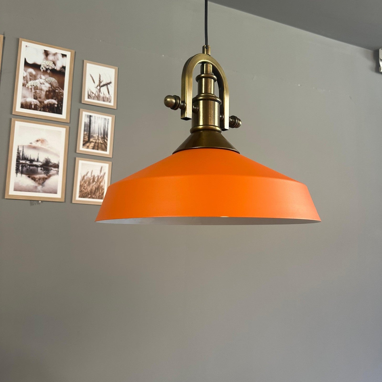 Pendelleuchte Lema Dünn Ø37,5 cm, Metall Hängelampe