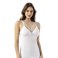 Bustier blanc, débardeur, soutien-gorge de sport tricoté, maillot de corps tricoté extensible avec sous-vêtements à col licou pour femmes