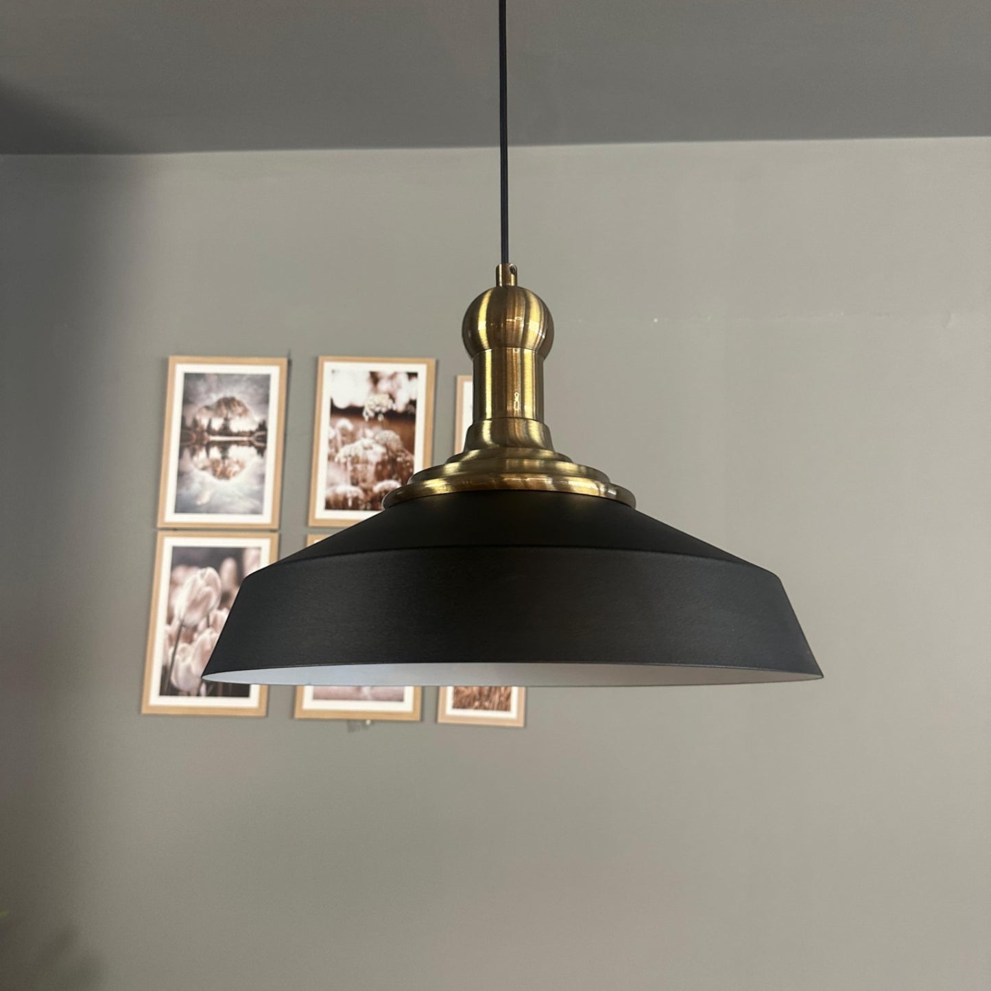 Pendelleuchte Lema Langer Knob Ø37,5 cm, Metall Hängelampe