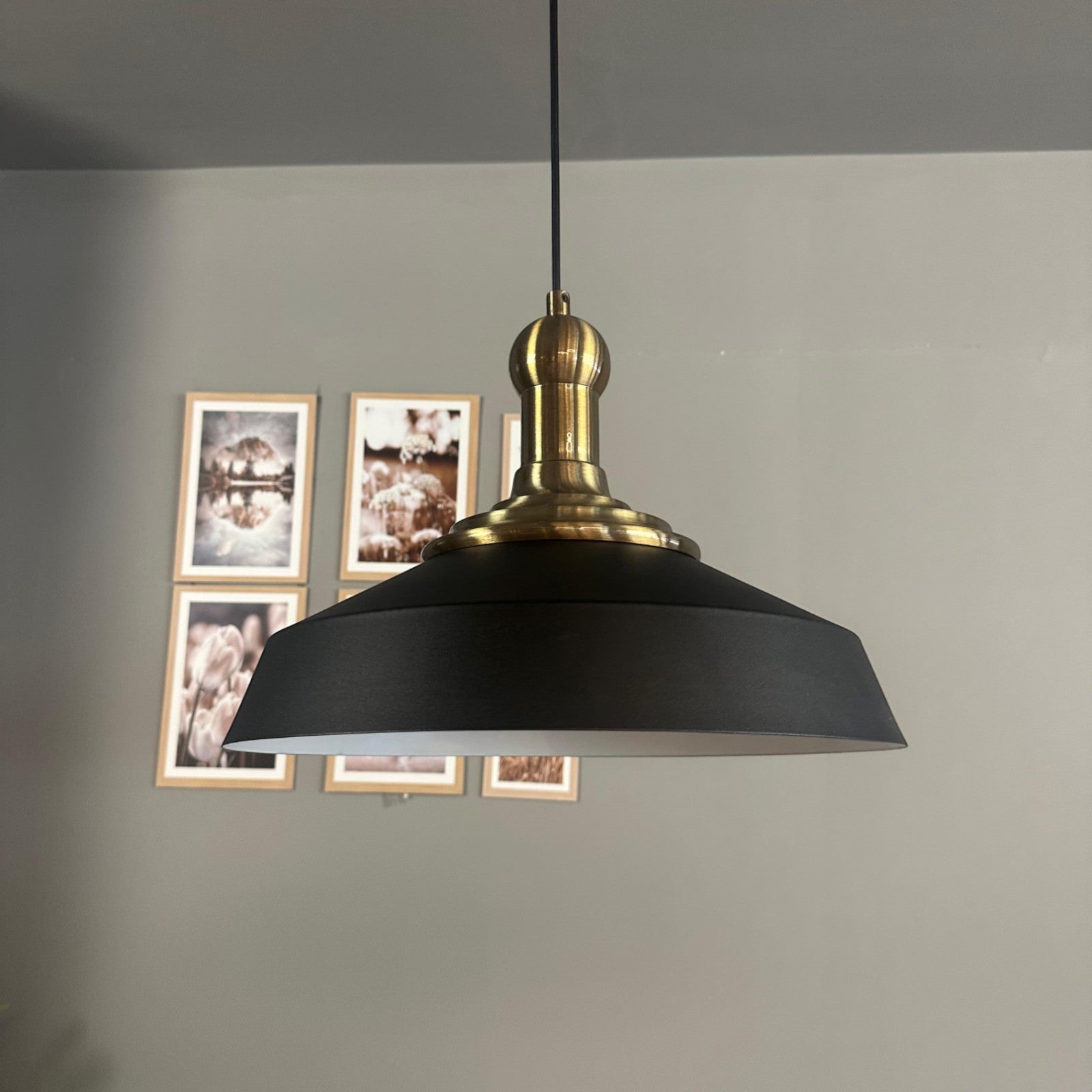 Pendelleuchte Lema Langer Knob Ø37,5 cm, Metall Hängelampe