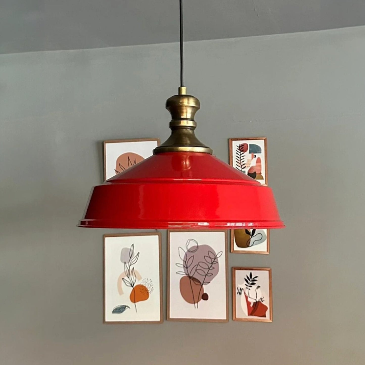 Pendelleuchte Carmelo Knob Ø35 cm, Metall Hängelampe