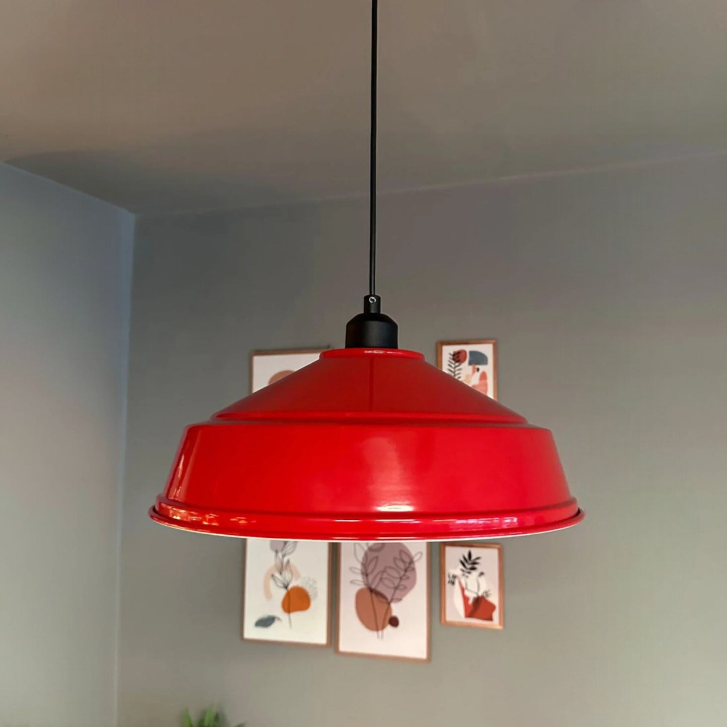 Pendelleuchte Carmelo Halbe Tulpe Ø35 cm, Metall Hängelampe