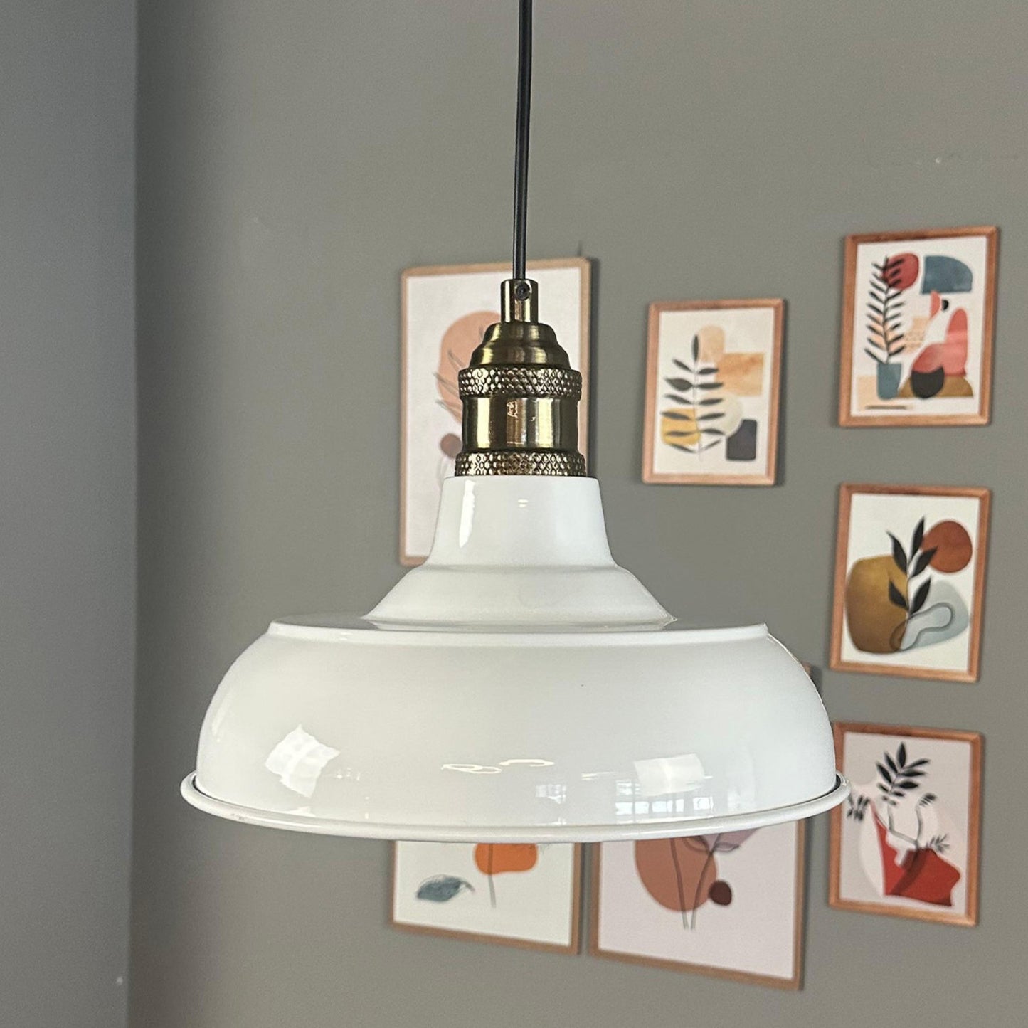 Pendelleuchte Veluna Metall Ø26cm, Modern Hängelampe