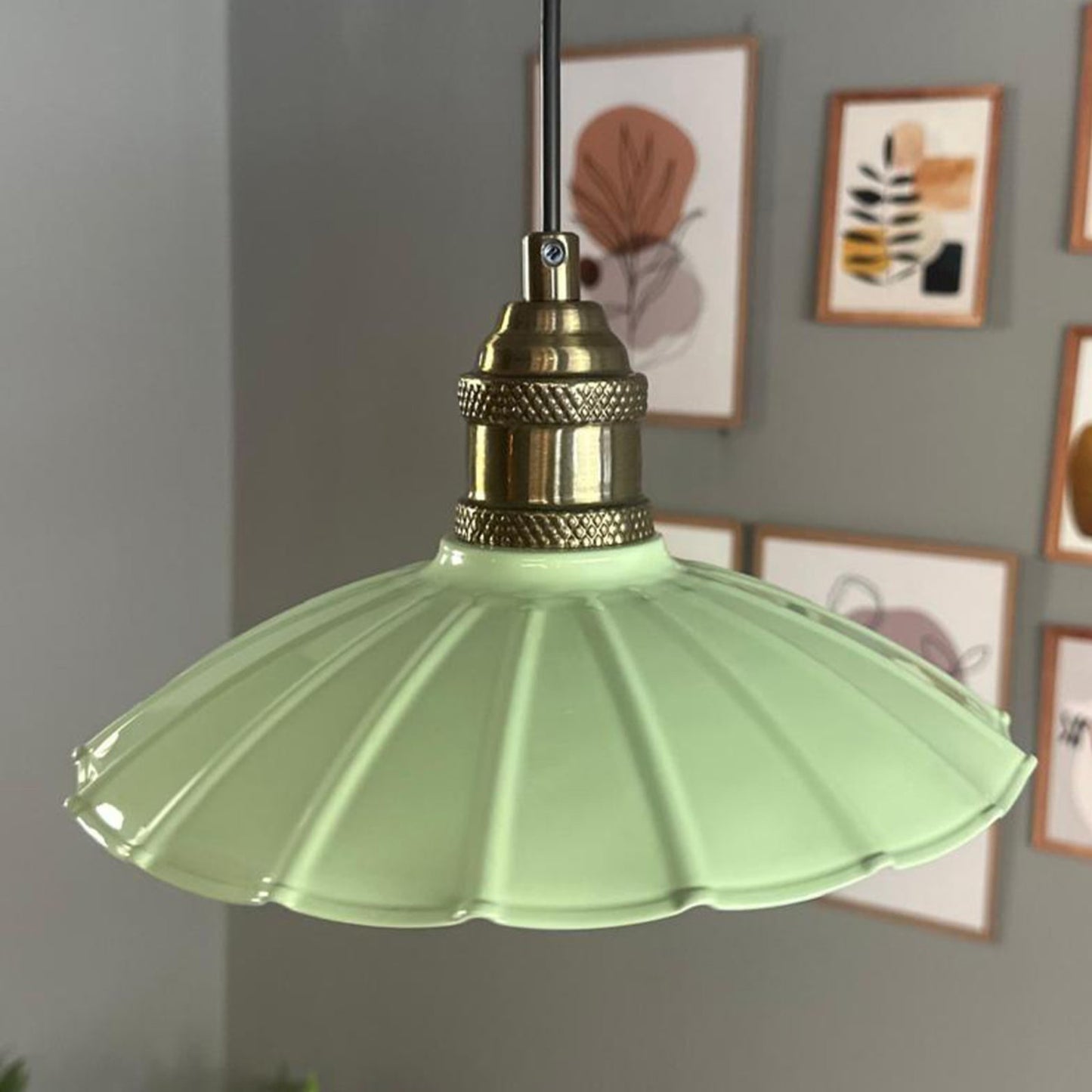 Pendelleuchte Risso Holz Metall, Modern Hängelampe ohne Leuchtmittel