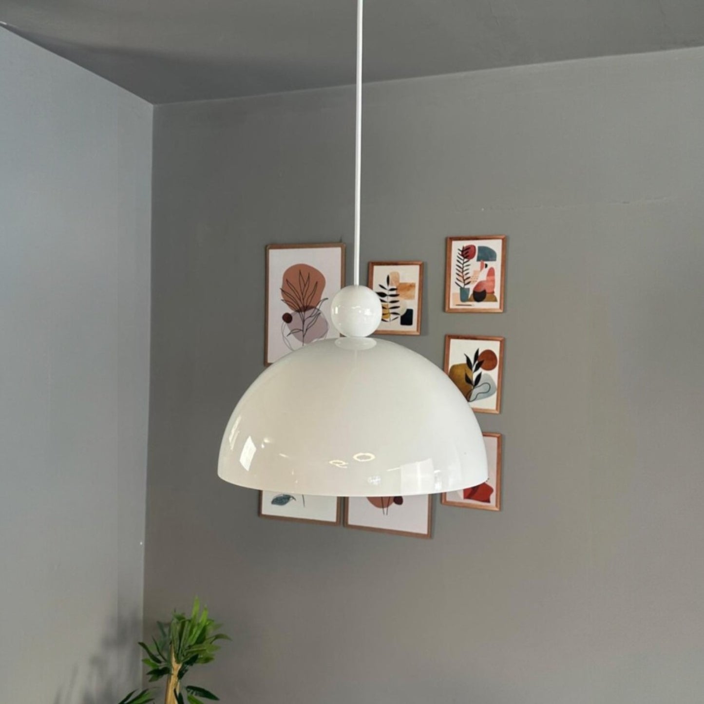 Pendelleuchte Yimpi Wulst Metall Ø30cm, Modern Hängelampe