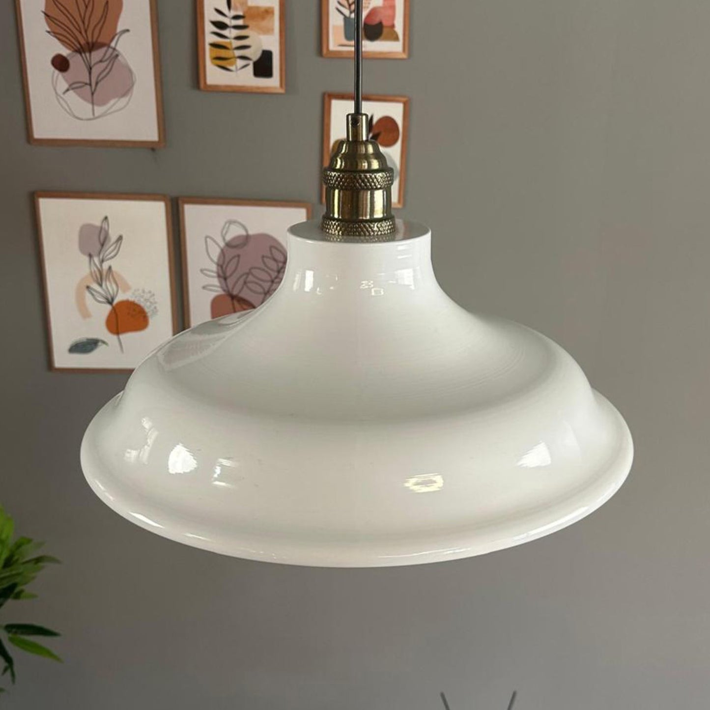 Pendelleuchte Bergo Tulpe Ø40 cm, Metall Hängelampe