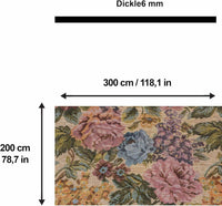 Bedruckter Teppich Molis Chenille Print Maschinell hergestellt, waschbarer Vintage-Teppich