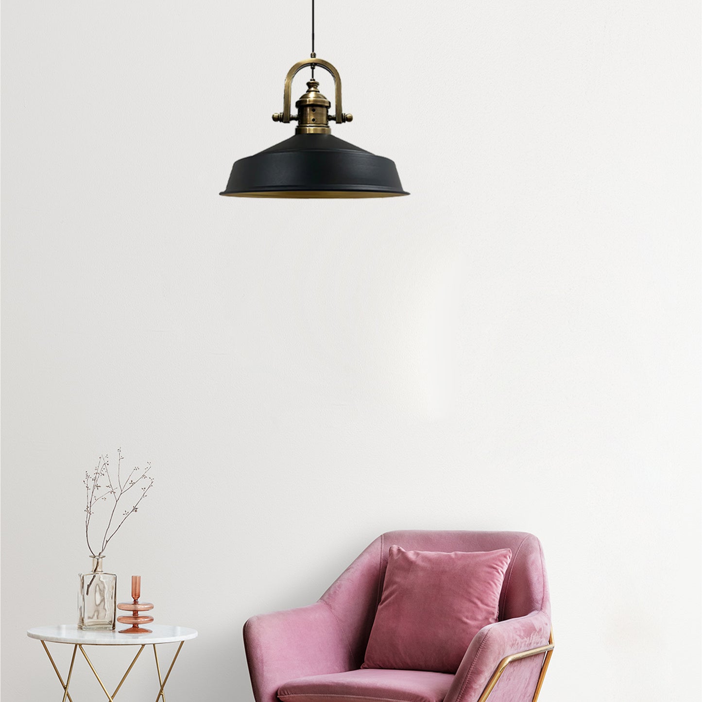 Pendelleuchte Asletl Hängelampe Industrial aus Metall Ø41 cm, Pendelleuchte Esstisch