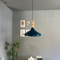 LED Pendelleuchte Perle Holz Metall Ø35 cm, E27, Modern Pendelleuchte