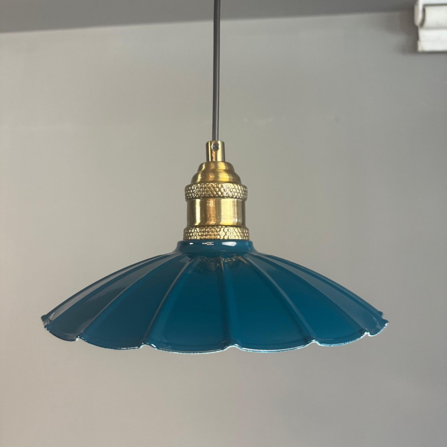 Pendelleuchte Risso Holz Metall, Modern Hängelampe ohne Leuchtmittel