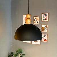 Pendelleuchte Yimpi Wulst Holz Metall