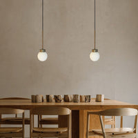 Pendelleuchte Pendelleuchte Petite Glas, Retro Hängelampe ohne Leuchtmittel