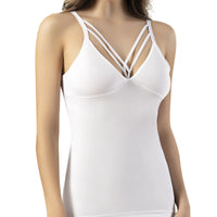 Bustier blanc, débardeur, soutien-gorge de sport tricoté, maillot de corps tricoté extensible avec sous-vêtements à col licou pour femmes