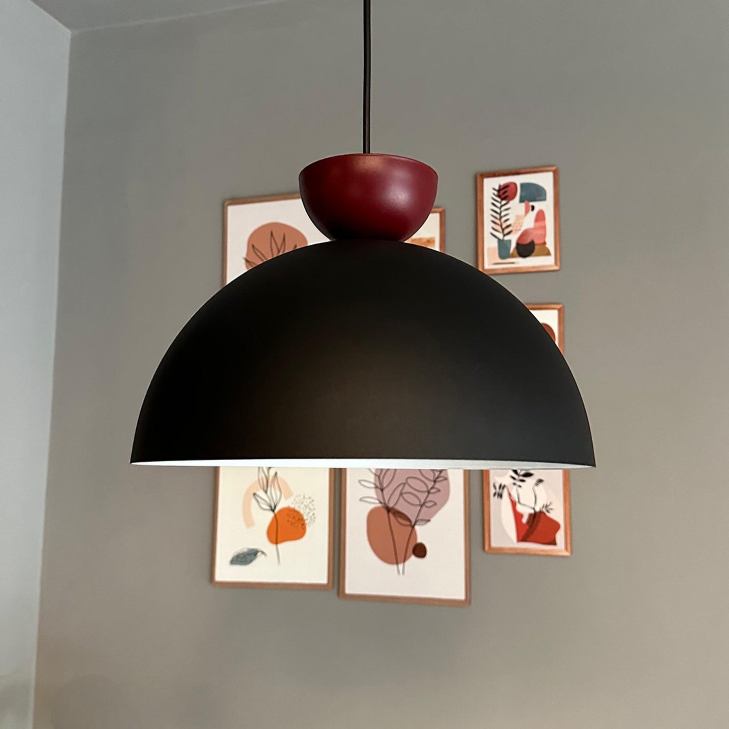 Pendelleuchte Yimpi Metall Ø30cm, Modern Hängelampe