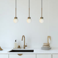 Pendelleuchte Pendelleuchte Petite Glas, Retro Hängelampe ohne Leuchtmittel