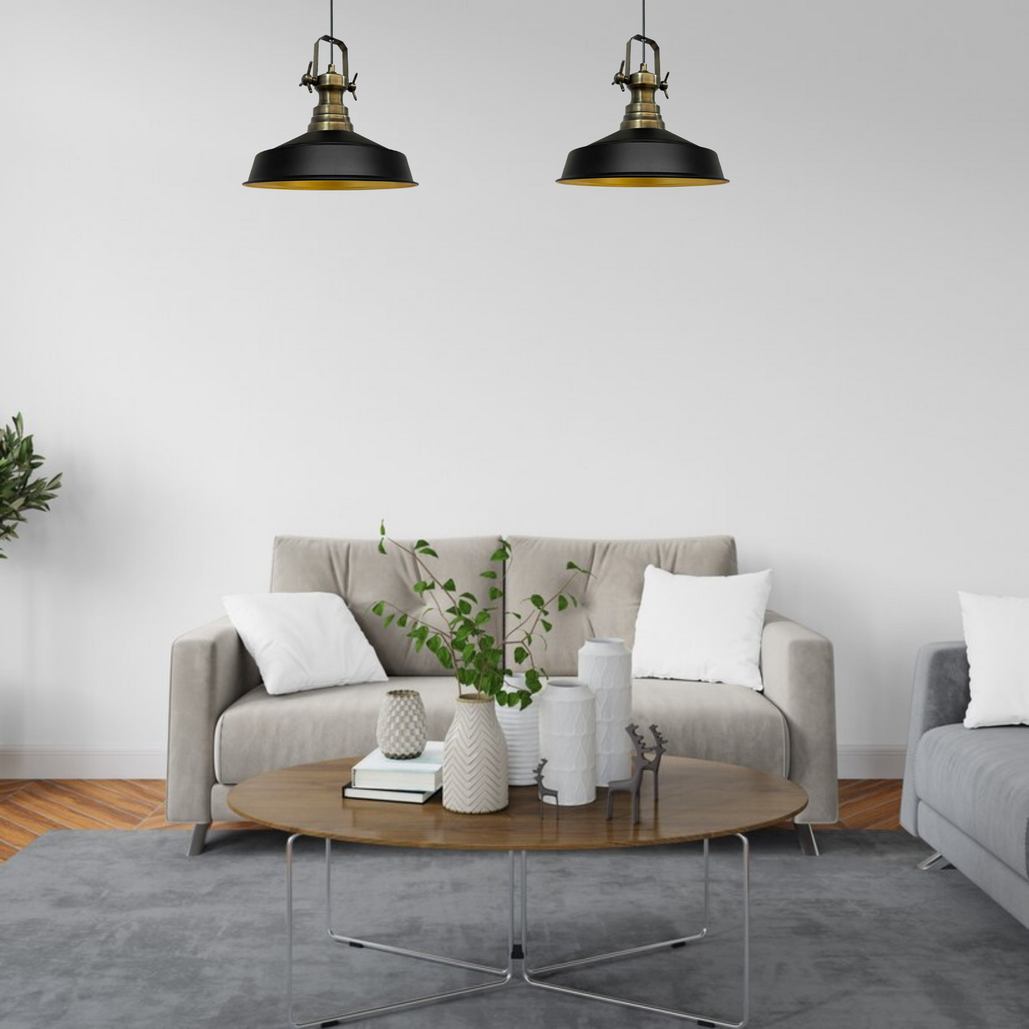 Pendelleuchte Asletl Hängelampe Industrial aus Metall Ø41 cm, Pendelleuchte Esstisch