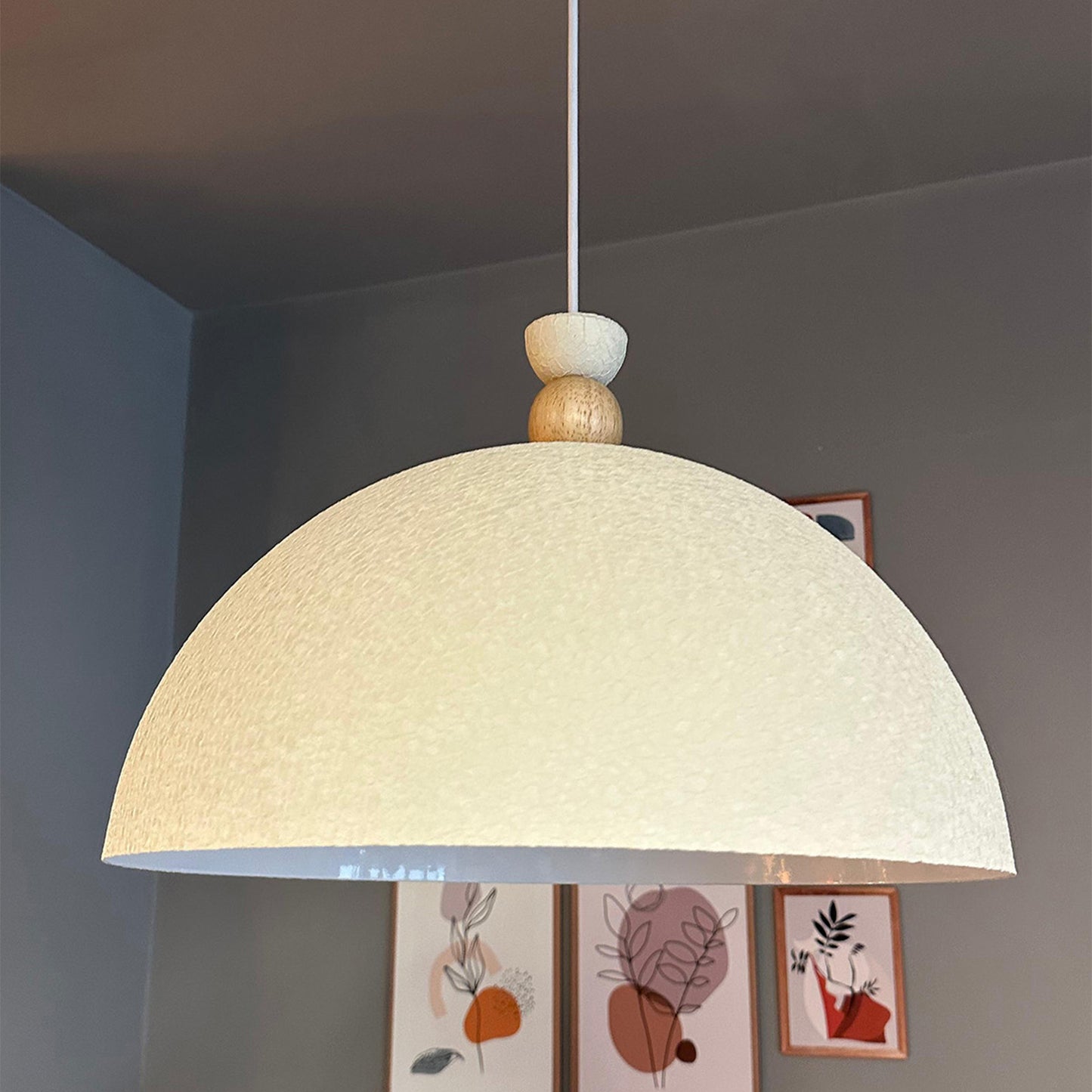 Pendelleuchte Linate Ø40 cm, Texturiert Metall Hängelampe