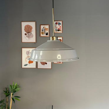 Pendelleuchte Carmelo Dünn Ø35 cm, Metall Hängelampe