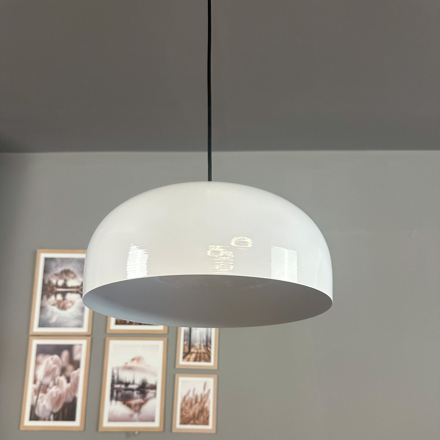 Pendelleuchte Rocha Halbe Tulpe Ø30 cm, Metall Hängelampe