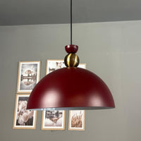 Pendelleuchte Metall Yimpi Wulst Holz Metall